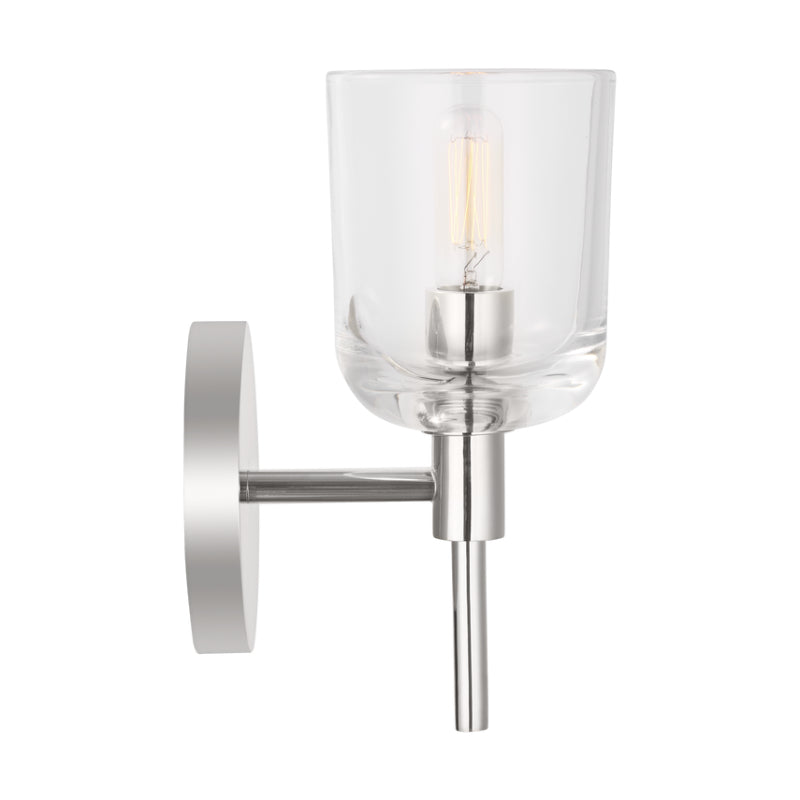 Visual Comfort TFV1001 Hartley 1-lt 9" Tall LED Small Wall Sconce - Polished Nickel