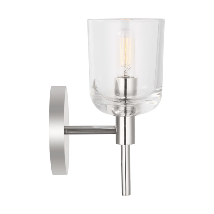 Visual Comfort TFV1001 Hartley 1-lt 9" Tall LED Small Wall Sconce - Polished Nickel