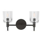 Visual Comfort TFV1002 Hartley 2-lt 15" LED Vanity Light - Aged Iron