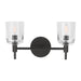 Visual Comfort TFV1002 Hartley 2-lt 15" LED Vanity Light - Aged Iron