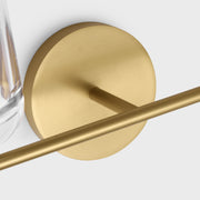 Visual Comfort TFV1002 Hartley 2-lt 15" LED Vanity Light - Burnished Brass