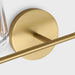 Visual Comfort TFV1002 Hartley 2-lt 15" LED Vanity Light - Burnished Brass