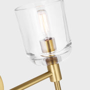 Visual Comfort TFV1002 Hartley 2-lt 15" LED Vanity Light - Burnished Brass
