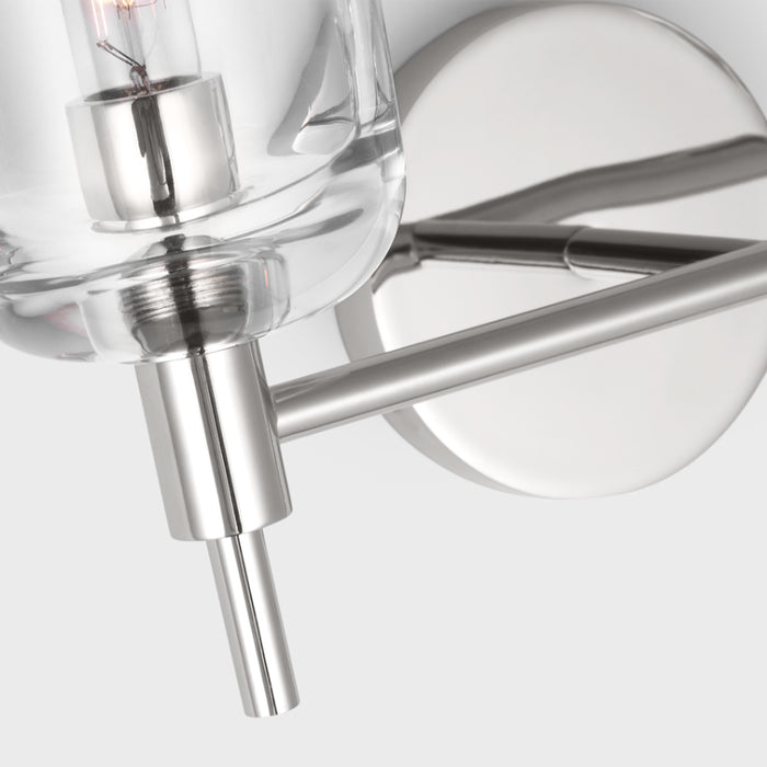Visual Comfort TFV1002 Hartley 2-lt 15" LED Vanity Light - Polished Nickel