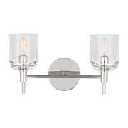 Visual Comfort TFV1002 Hartley 2-lt 15" LED Vanity Light - Polished Nickel