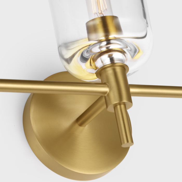 Visual Comfort TFV1003 Hartley 3-lt 24" LED Vanity Light - Burnished Brass