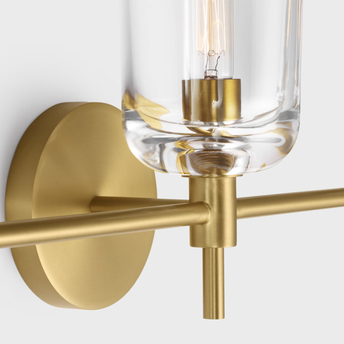 Visual Comfort TFV1003 Hartley 3-lt 24" LED Vanity Light - Burnished Brass
