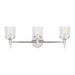 Visual Comfort TFV1003 Hartley 3-lt 24" LED Vanity Light - Polished Nickel