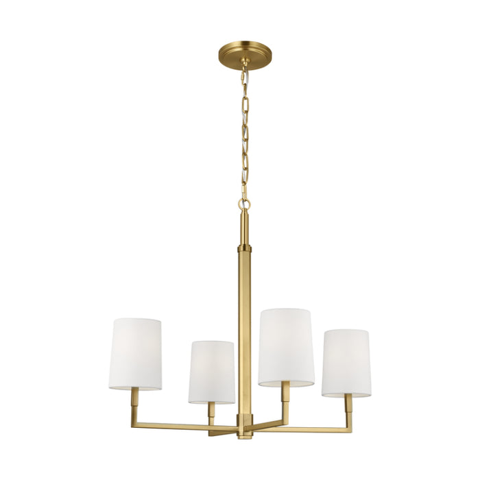 Visual Comfort TC1194 Danica 4-lt 27" LED MedIum Chandelier  - Burnished Brass