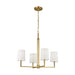 Visual Comfort TC1194 Danica 4-lt 27" LED MedIum Chandelier  - Burnished Brass