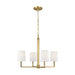 Visual Comfort TC1194 Danica 4-lt 27" LED MedIum Chandelier - Burnished Brass