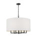 Visual Comfort TC1206 Danica 6-lt 25" LED Large Chandelier - Aged Iron