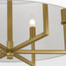 Visual Comfort TC1206 Danica 6-lt 25" LED Large Chandelier - Burnished Brass