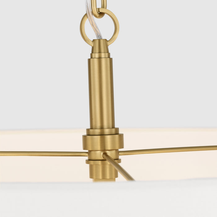 Visual Comfort TC1206 Danica 6-lt 25" LED Large Chandelier - Burnished Brass