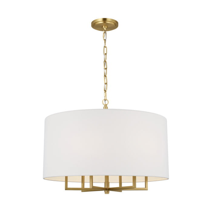 Visual Comfort TC1206 Danica 6-lt 25" LED Large Chandelier - Burnished Brass