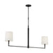 Visual Comfort TC1212 Danica 2-lt 50" LED Large Linear Chandelier - Aged Iron