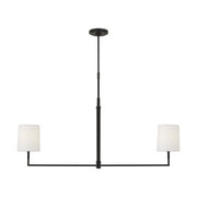 Visual Comfort TC1212 Danica 2-lt 50" LED Large Linear Chandelier - Aged Iron