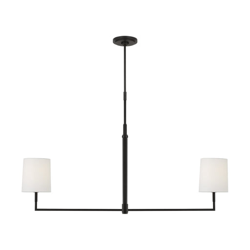 Visual Comfort TC1212 Danica 2-lt 50" LED Large Linear Chandelier - Aged Iron