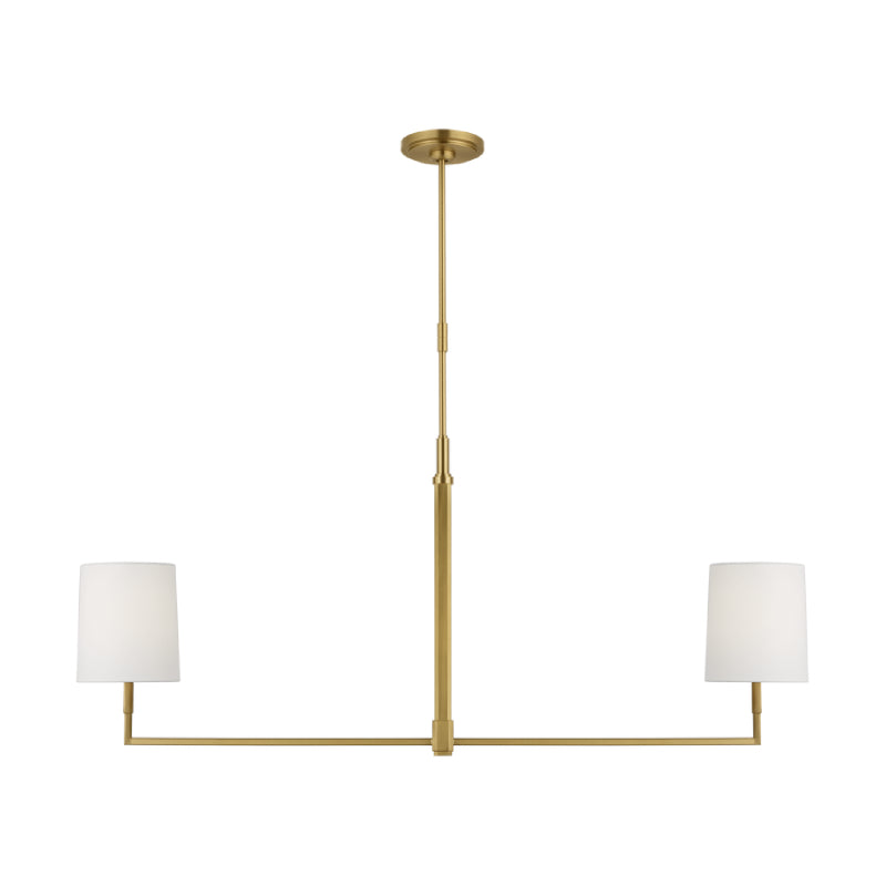 Visual Comfort TC1212 Danica 2-lt 50" LED Large Linear Chandelier - Burnished Brass