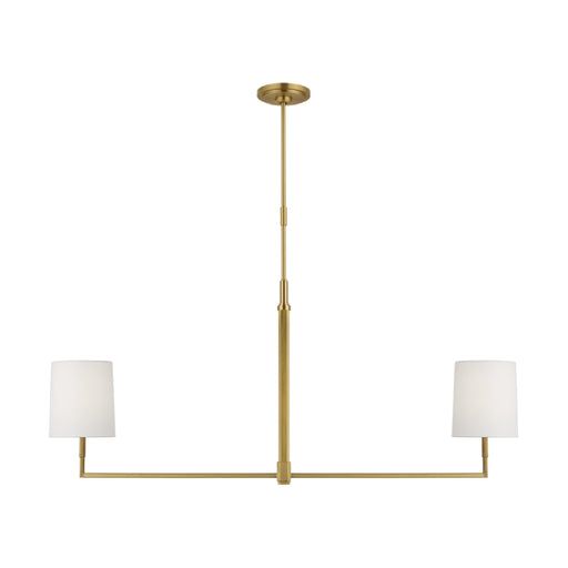 Visual Comfort TC1212 Danica 2-lt 50" LED Large Linear Chandelier - Burnished Brass