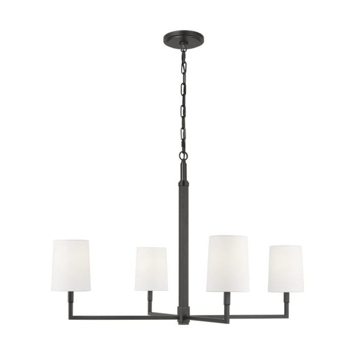 Visual Comfort TC1224 Danica 4-lt 36" LED Large Chandelier - Aged Iron