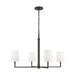 Visual Comfort TC1224 Danica 4-lt 36" LED Large Chandelier - Aged Iron