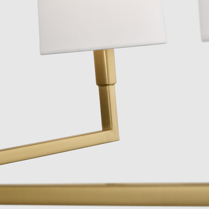 Visual Comfort TC1224 Danica 4-lt 36" LED Large Chandelier - Burnished Brass