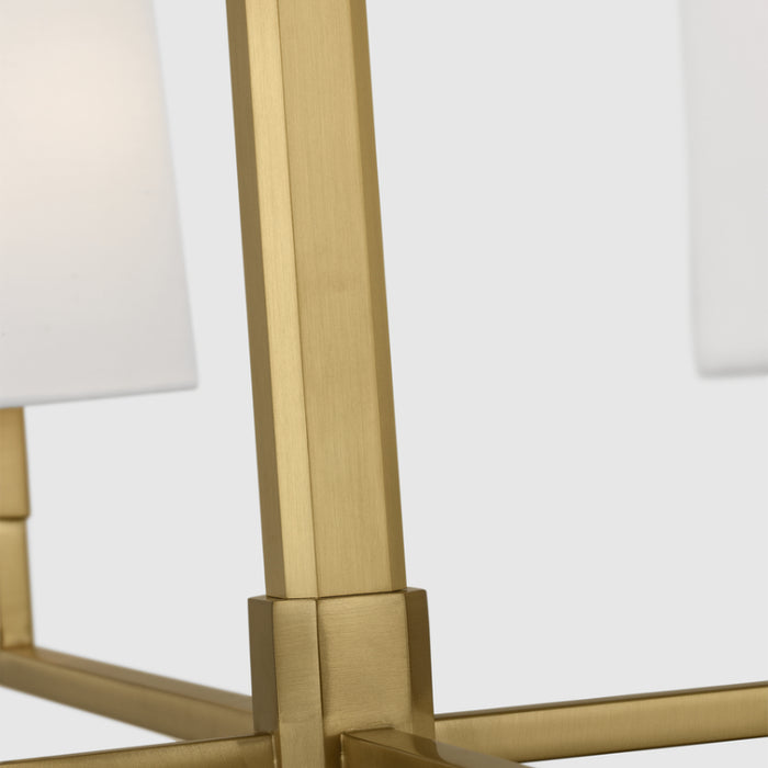 Visual Comfort TC1224 Danica 4-lt 36" LED Large Chandelier - Burnished Brass