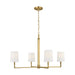 Visual Comfort TC1224 Danica 4-lt 36" LED Large Chandelier - Burnished Brass