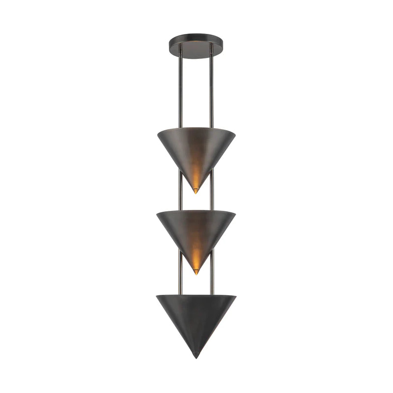 Alora PD341328 Versus 3-lt 10" Pendant - Aged Steel