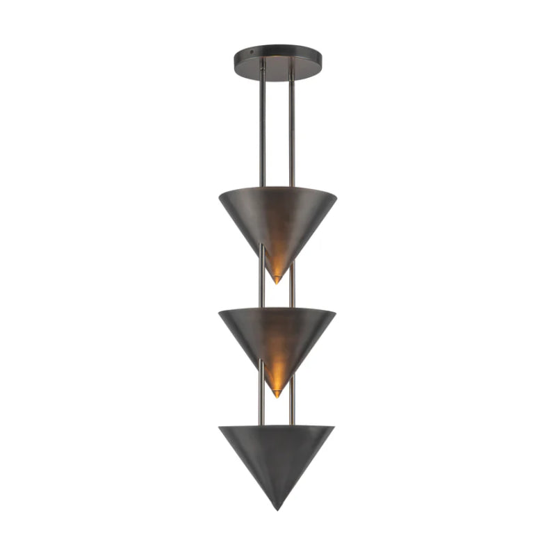 Alora PD341328 Versus 3-lt 10" Pendant - Aged Steel