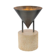 Alora TL341015 Versus 1-lt 15" Tall Table Lamp - Aged Steel