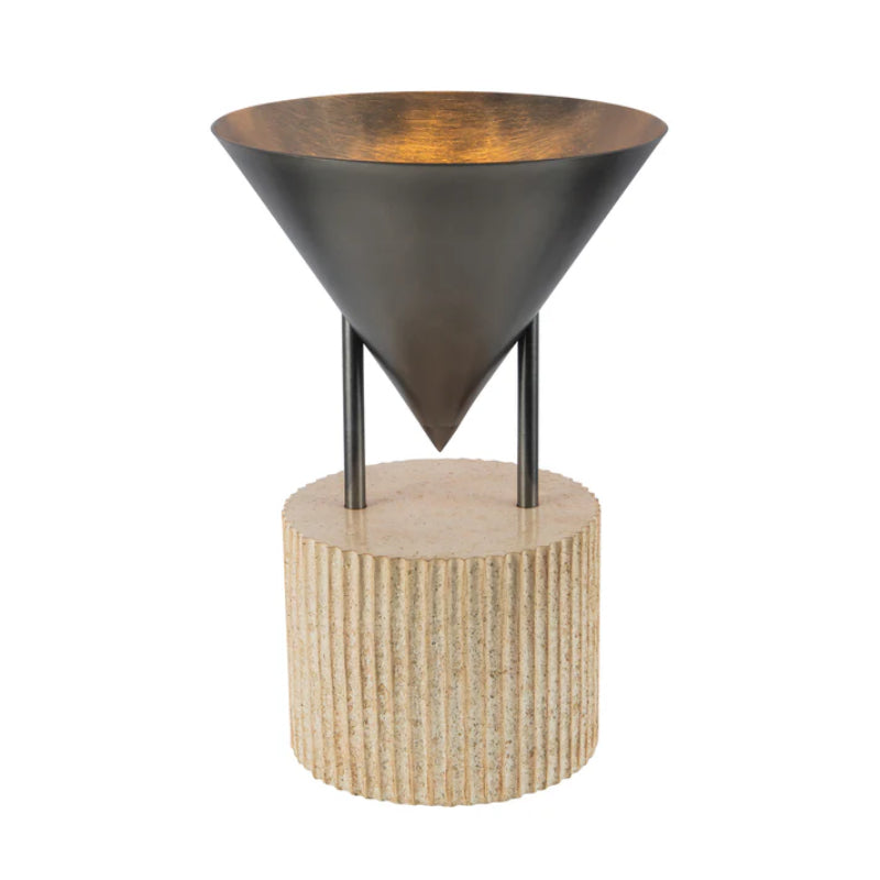 Alora TL341015 Versus 1-lt 15" Tall Table Lamp - Aged Steel