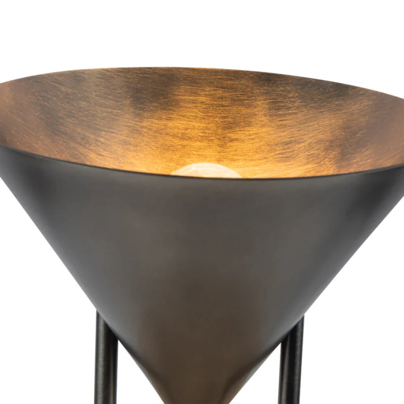 Alora TL341015 Versus 1-lt 15" Tall Table Lamp - Aged Steel