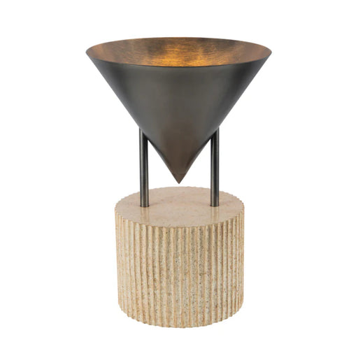 Alora TL341015 Versus 1-lt 15" Tall Table Lamp - Aged Steel