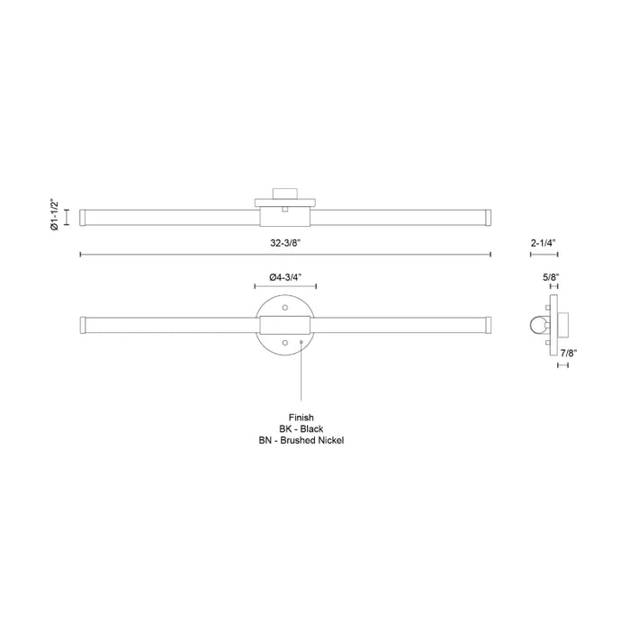 Kuzco VL18532 Akari 32" LED Vanity