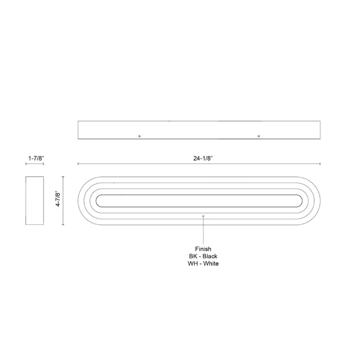 Kuzco VL21324 Arco 24" LED Vanity Light