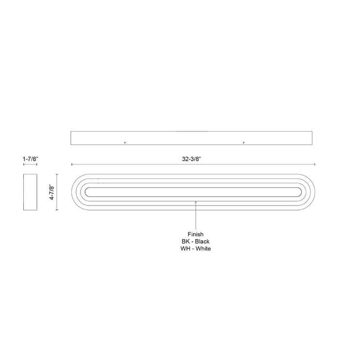 Kuzco VL21332 Arco 32" LED Vanity Light