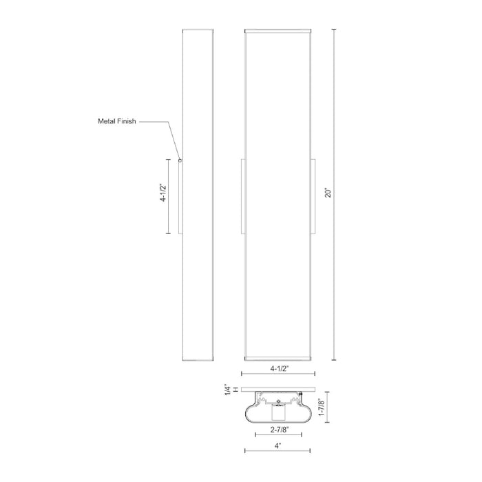 Kuzco VL60220 Ferguson 20" LED Vanity