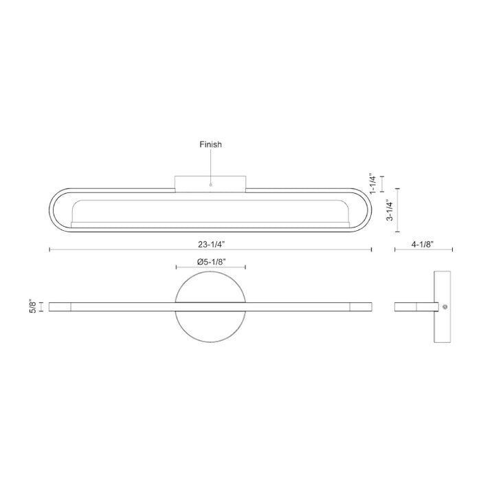 Kuzco VL63724 Marlon 23" LED Vanity