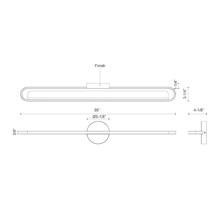 Kuzco VL63736 Marlon 35" LED Vanity