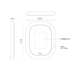 Kuzco VM13837 Float 37" LED Vanity Mirror, 5CCT Selectable