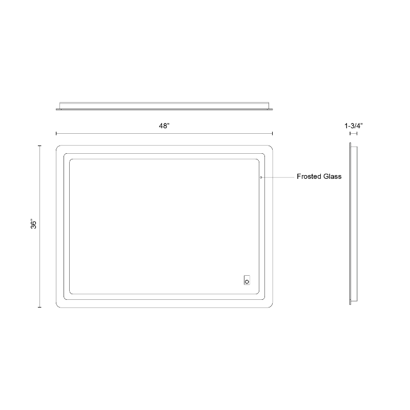 Kuzco VM30348 Seneca 48 x 36 LED Vanity Mirror, CCT Selectable