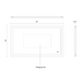 Kuzco VM31160 Seneca 60 x 36 LED Vanity Mirror, CCT Selectable