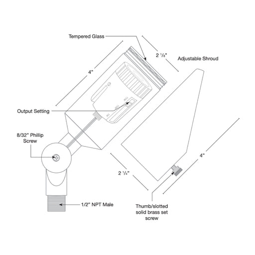 SPJ VERSA-LUX 15W LED Outdoor Directional Light