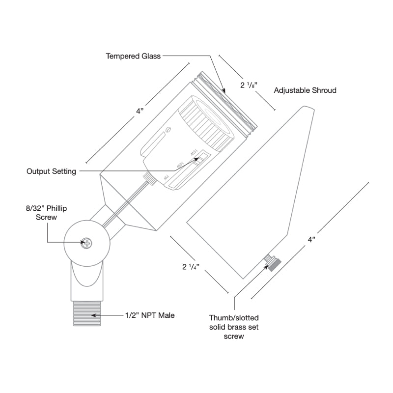 SPJ VERSA-LUX 10W LED Outdoor Directional Light