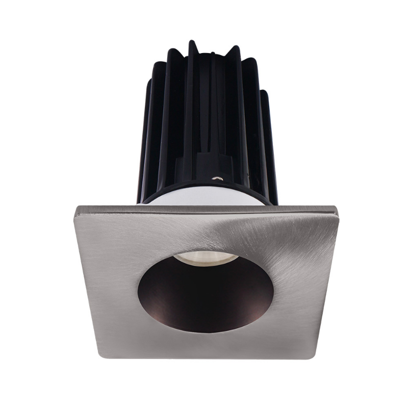 Lotus LED-2-S15W Designer 2" 15W LED Square Recessed Downlight, 5CCT Selectable - Bronze/Brushed Nickel