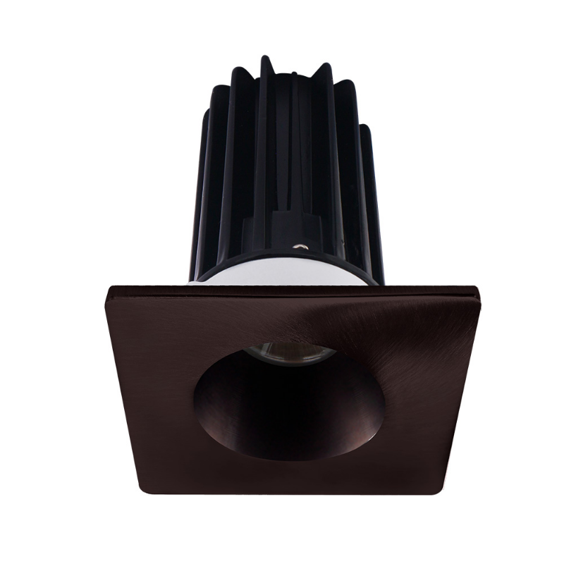 Lotus LED-2-S15W Designer 2" 15W LED Square Recessed Downlight, 5CCT Selectable - Bronze/Bronze
