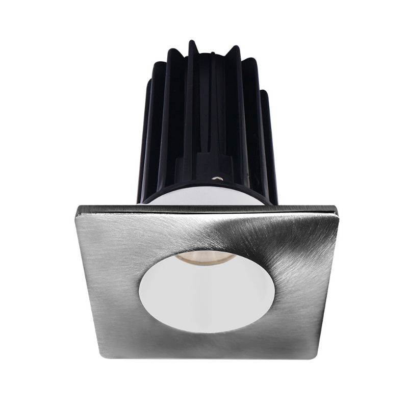 Lotus LED-2-S15W Designer 2" 15W LED Square Recessed Downlight, 5CCT Selectable - White/Chrome