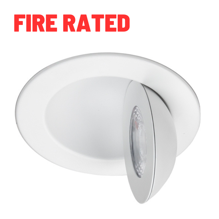 WAC R4ERAR-W9CS Lotos 4" Fire Rated Adjustable Canless Downlight, CCT Selectable